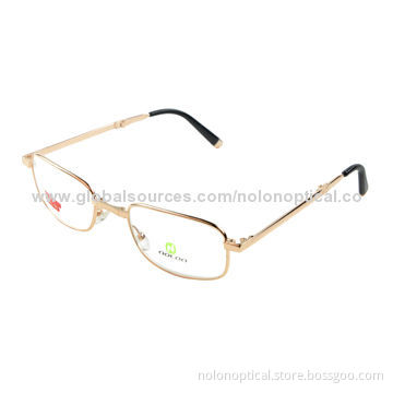 Mini Folding Metal Reading Glasses with Case, Customized Logos Accepted